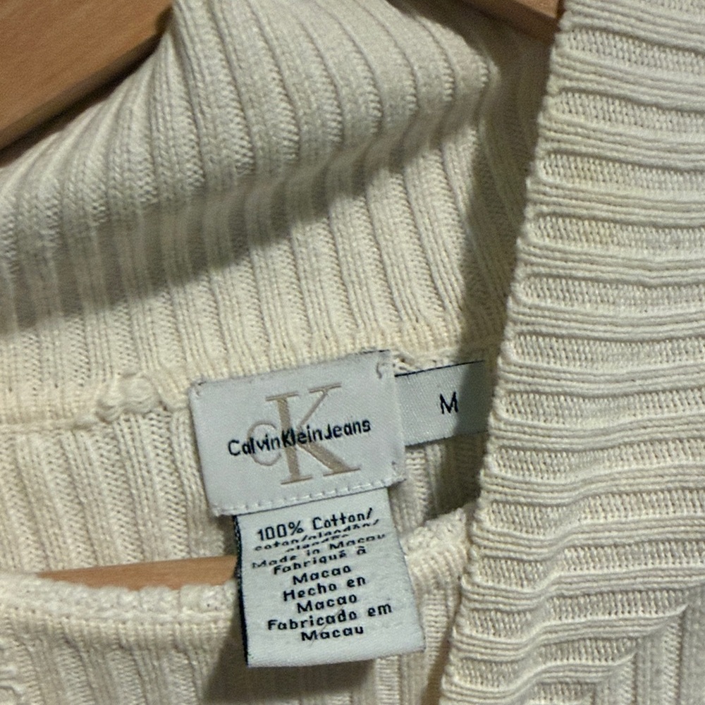Cream Ribbed Sweater - Picture 2 of 2